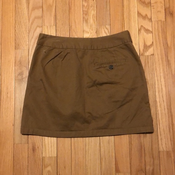 J Crew military inspired skirt in khaki twill fabric -excellent condition size 6 - Picture 5 of 6